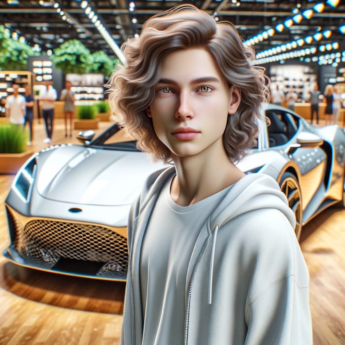 Realistic Person by Porsche 911 | Authentic World Scene