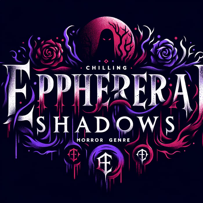 Ephemeral Shadows - Gothic Horror Logo Design