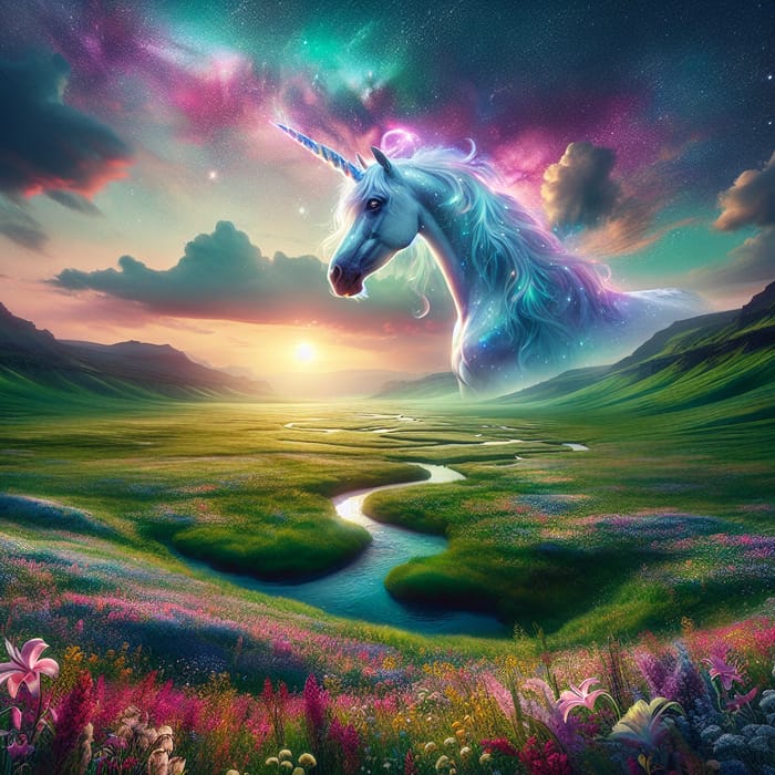 Enchanting Unicorn: Majestic Beauty Amidst Nature