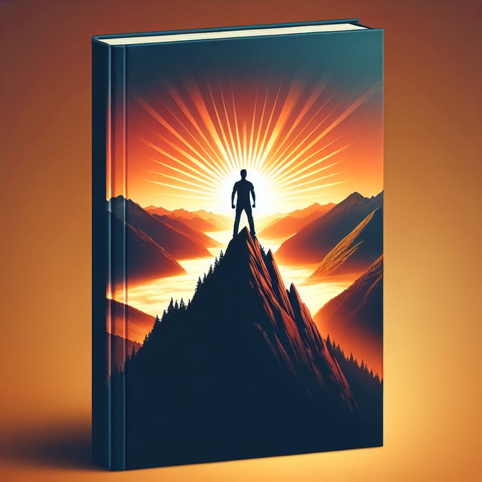 Motivational Ebook Cover Design with Inspiring Landscape