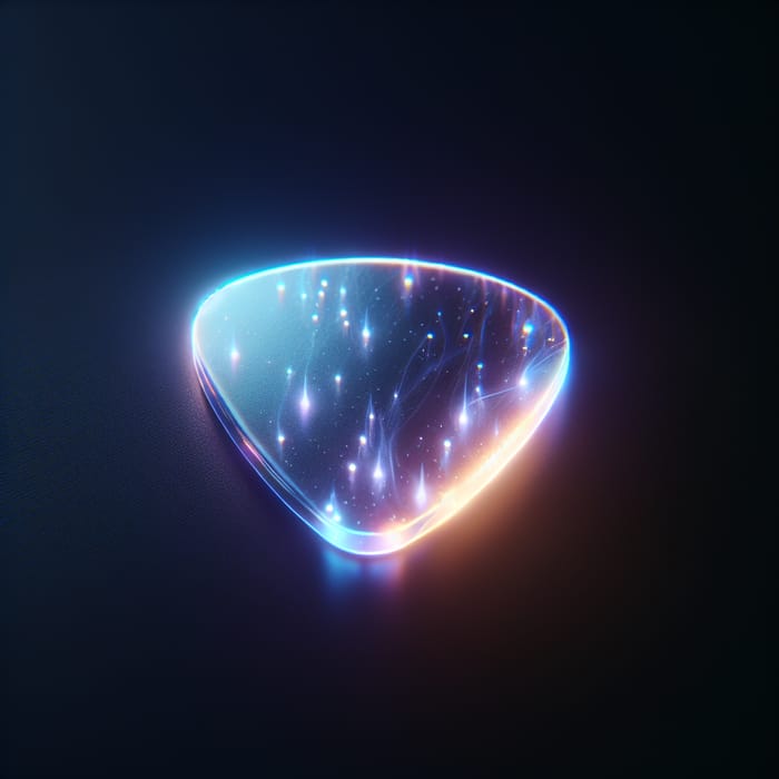 Glowing Guitar Pick - Light-Up Mediator for Mysterious Energy