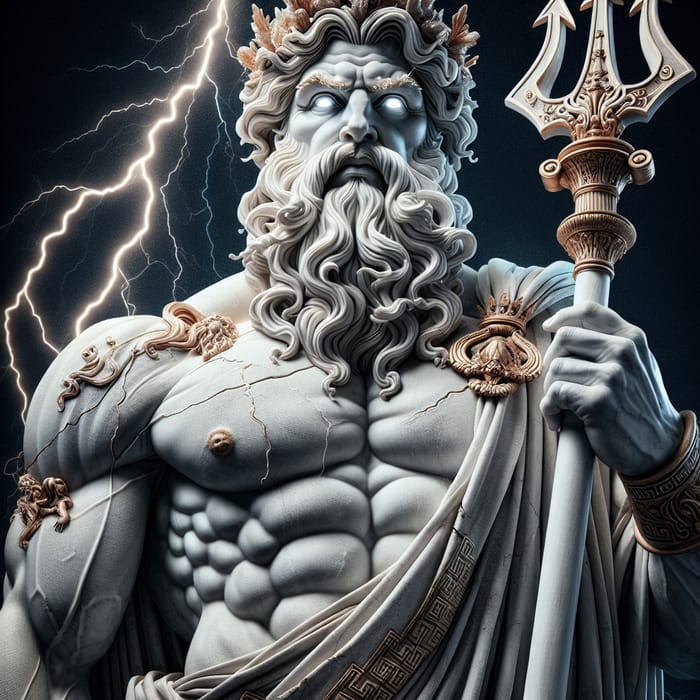 Majestic Zeus and Poseidon: Gods of Power