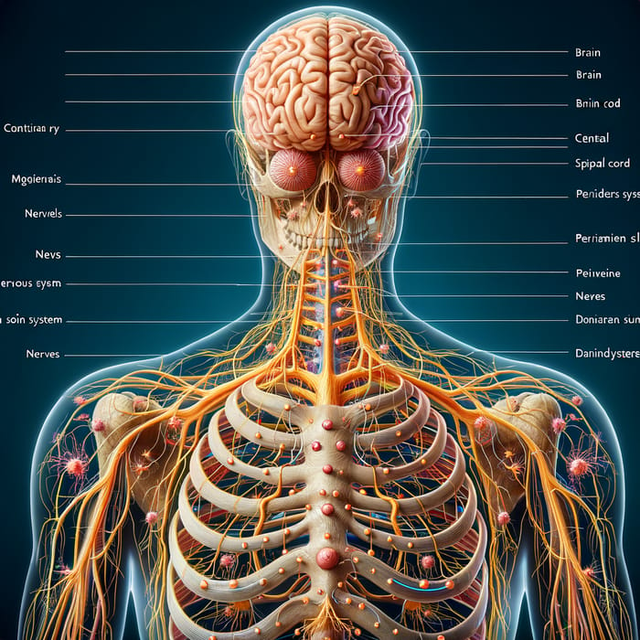Detailed Image of Human Nervous System