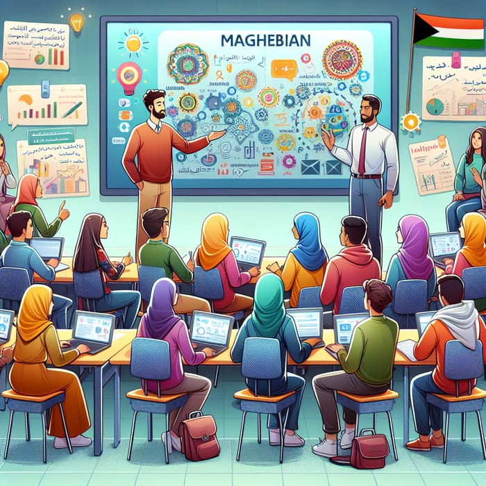 Vibrant Maghrebian Students Embrace Active Learning
