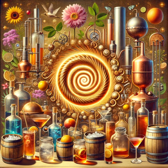 Golden Spiral Distillery: Aromatic Flowers, Liquors, and Beverages