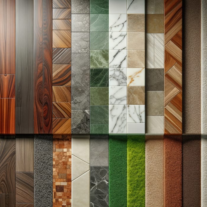 Floor Materials: Hardwood, Stone, Marble, Cork, Carpet - Visual Guide