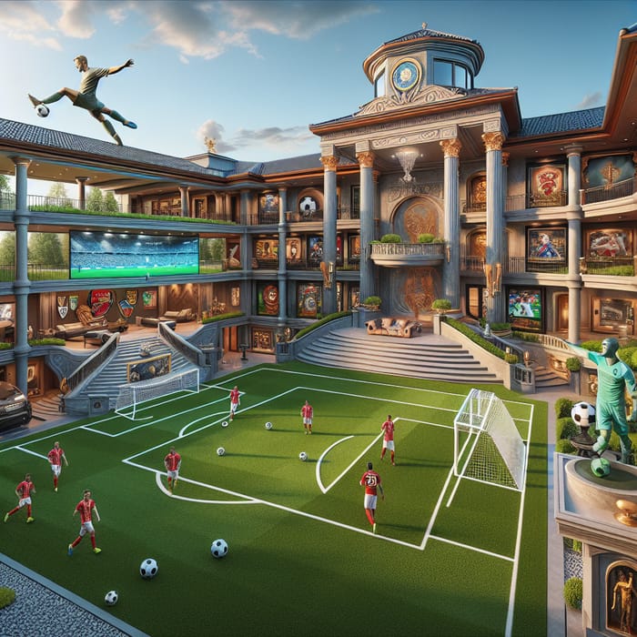 Most Expensive Soccer House: Exquisite Mansion with Indoor Field & Memorabilia