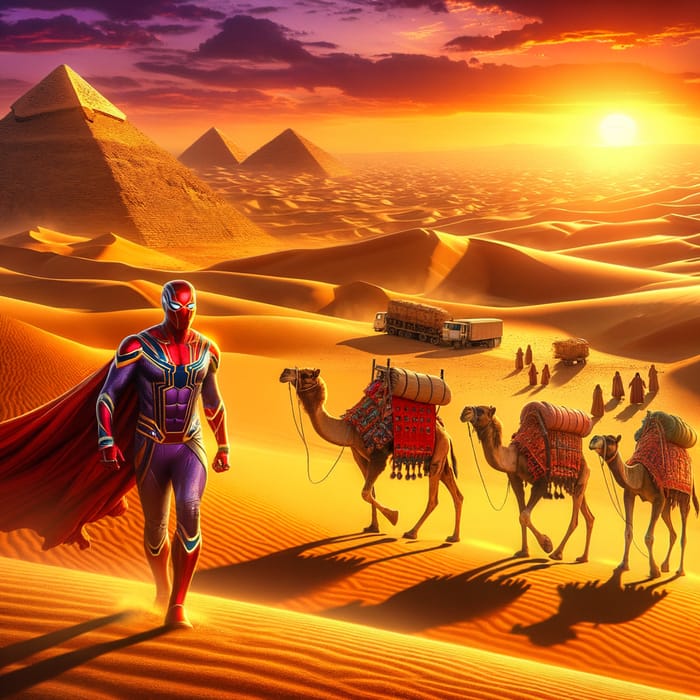 Marvel Superheroes in Egyptian Desert | Epic Cinematic Scene