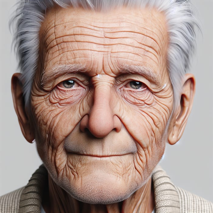 Realistic Old Man Portrait | Wisdom & Experience