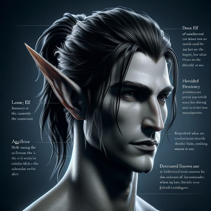 Mysterious Male Elf: Skilled Fighter of Unfathomable Power
