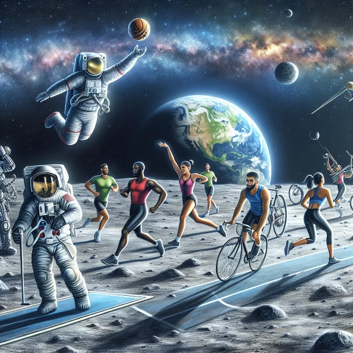 Sporting Fun Under Moonlit Skies: Lunar Athletics Extravaganza