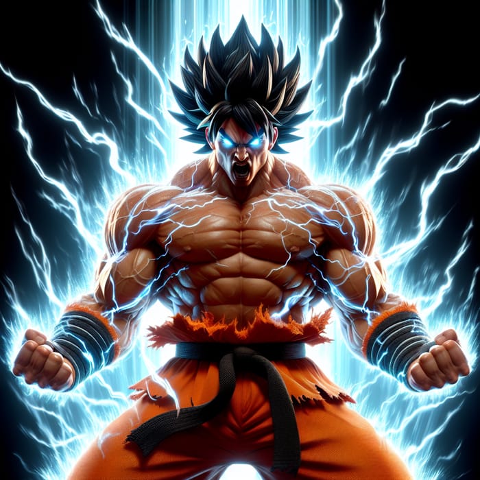 Furious Goku Unleashing Ultimate Power