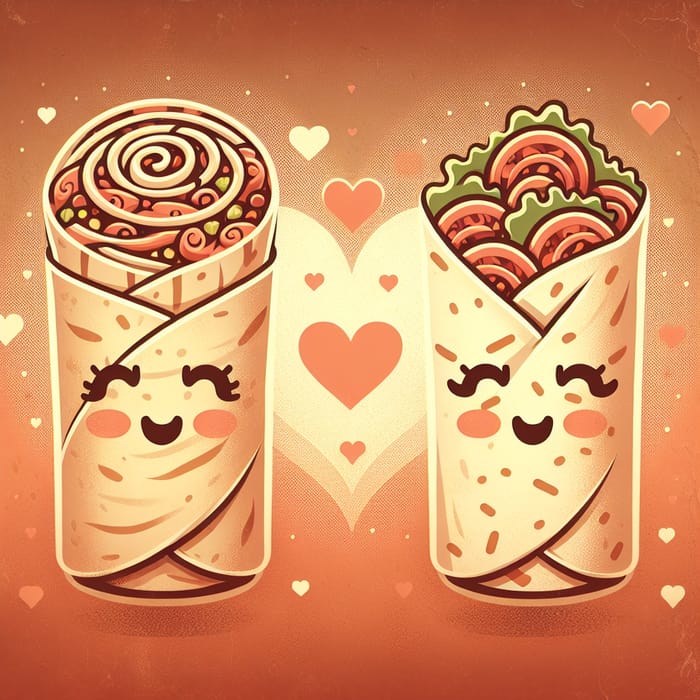 Pair of Romantic Shawarma and Doner Avatars