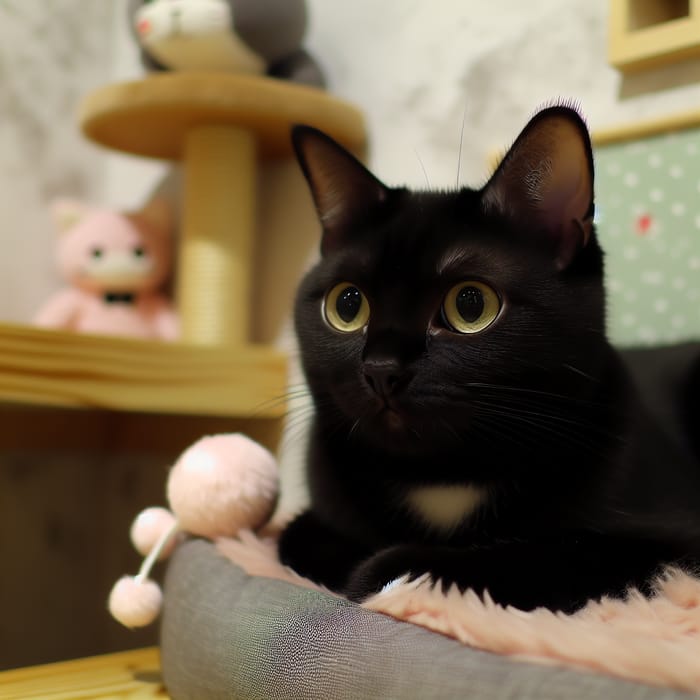 Adorable Black Cat - Perfect Companion