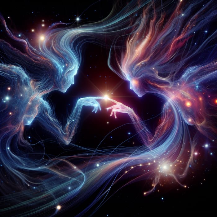 Soul Connection: Ethereal Harmony in the Cosmos