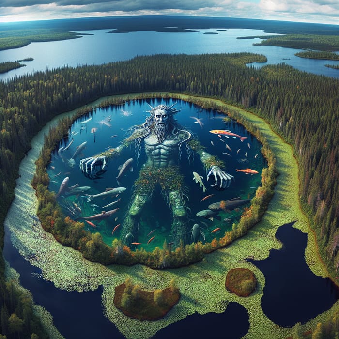 Mythological Fish in North Karelia, Russia's Vodlozero Swamp
