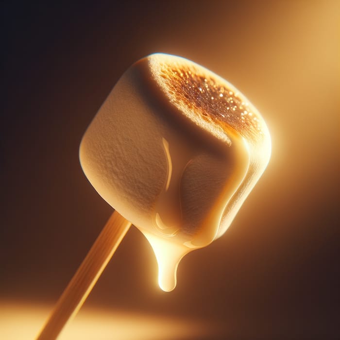 Toasted Marshmallow: Gooey Texture in Warm Lighting