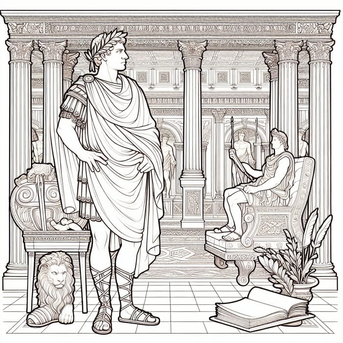 Reign of Caesar Augustus Coloring Page