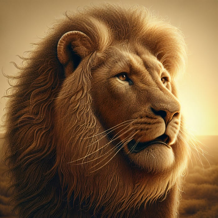 Majestic African Lion - King of the Jungle