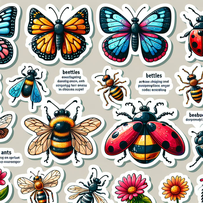 Explore Insect Invasion Stickers for Young Learners