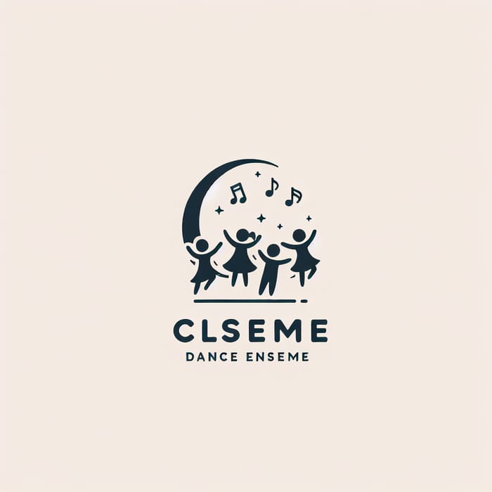 Minimalist Children's Dance Ensemble Logo - Svirel