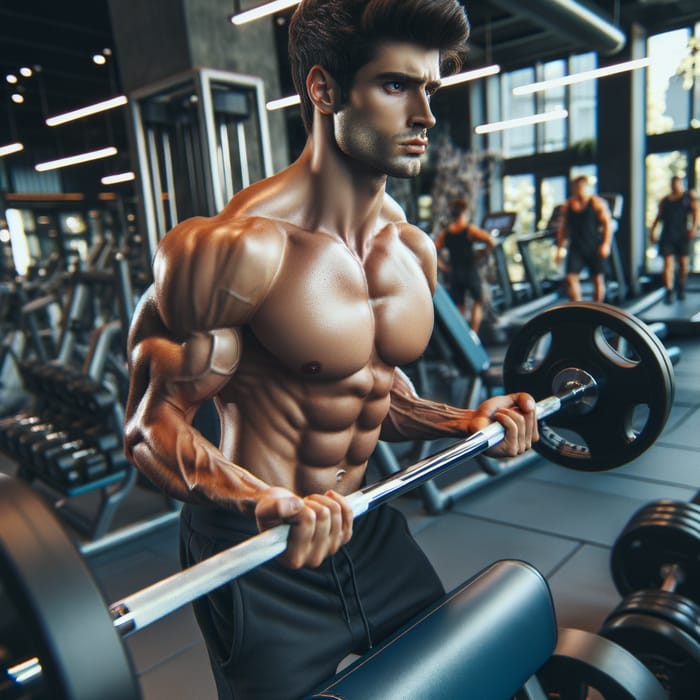 David Laid - Young Man's Intense Gym Workout