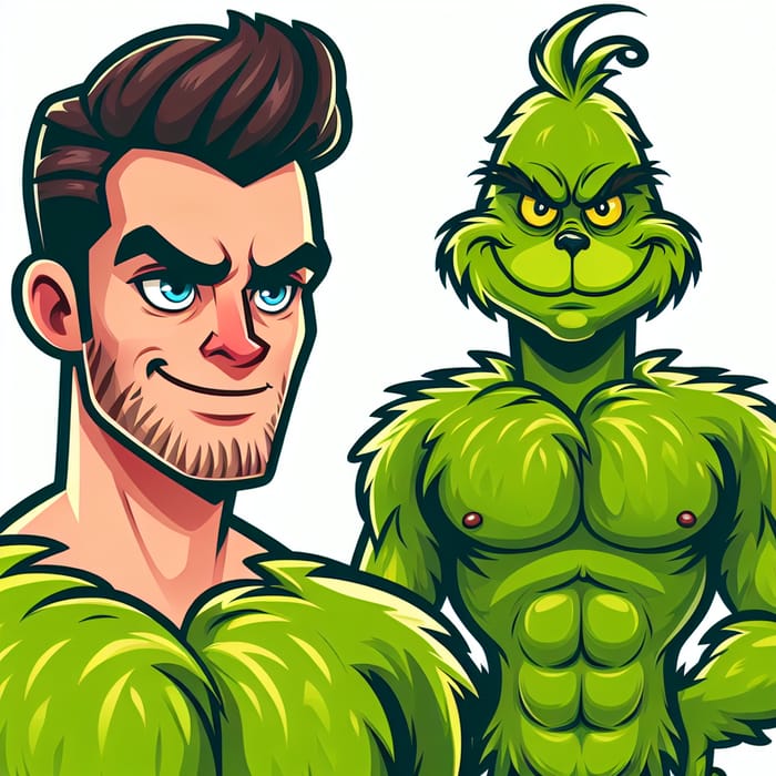 Sean Campbell as The Grinch - Iconic Green-Furred Character