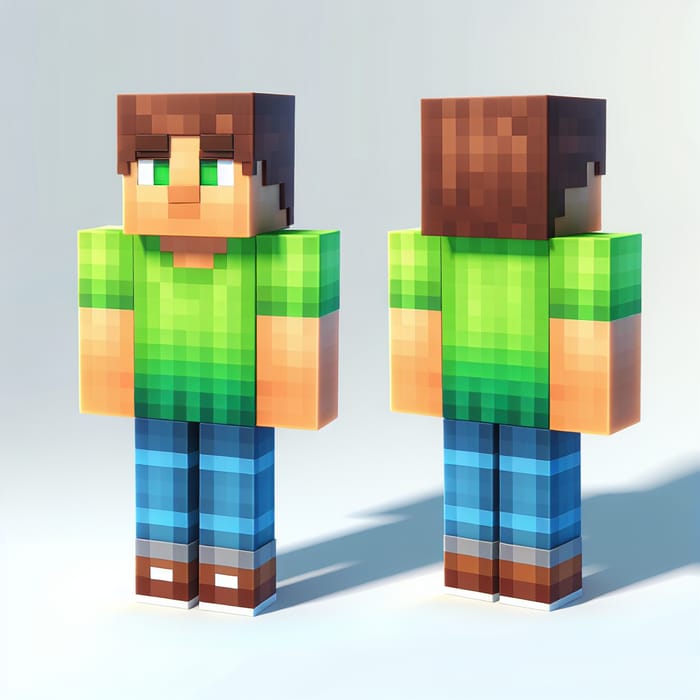 3D Human Minecraft Skin Design | Avatar Customization