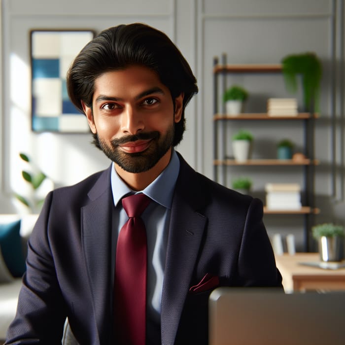 Professional South Asian Man Portrait | LinkedIn Profile Picture