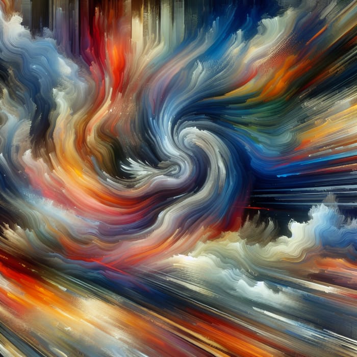 Dynamic Passage of Time: Vibrant Colors and Emotions