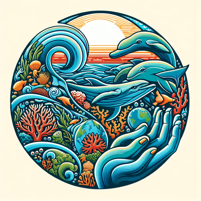 Marine Conservation Charity Logo Design