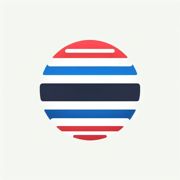 Corporate Logo Design with Thailand Flag Stripes