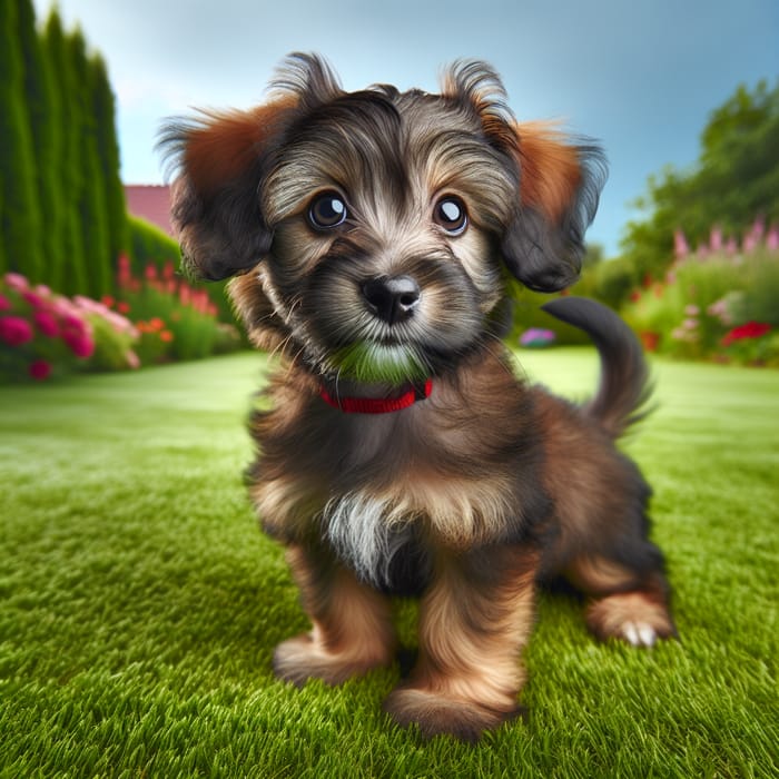 Cute Puppy with Floppy Ears | Vibrant and Loving Companion