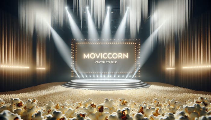 Movicorn Center Stage | Popcorn Spectacle & White Glow