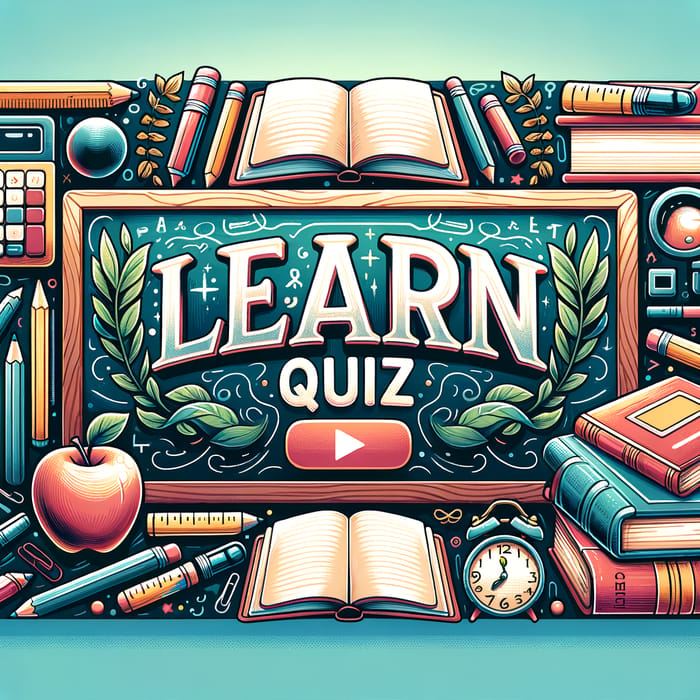 Learn Quiz: Fun Learning Channel Header Design