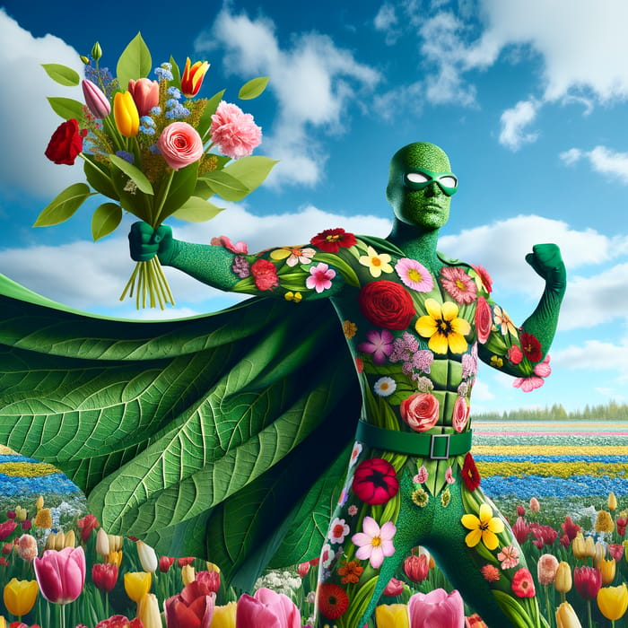 Floral Superhero - Plant Power Enthusiast