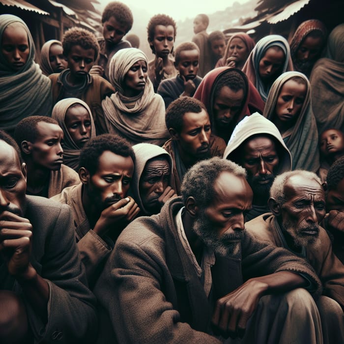Heartbreaking Photo of Ethiopian Citizens | A Glimpse of Sadness