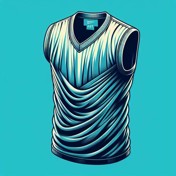 Men's Sleeveless Shirt with Unique Large Armhole Design