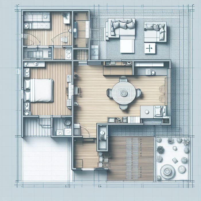 Efficient 5m Width Home Design: Optimal 45m² Plan
