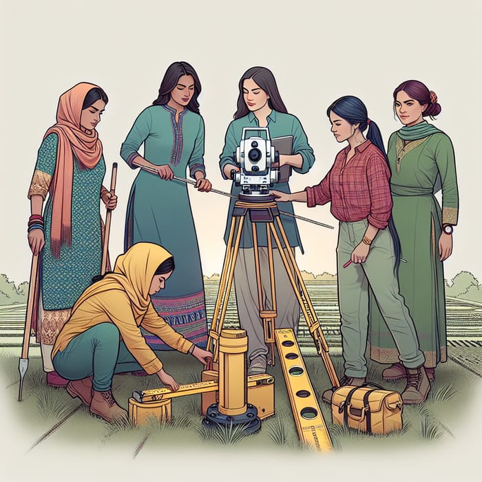 Diverse Women Professionals Mastering Measurement Devices