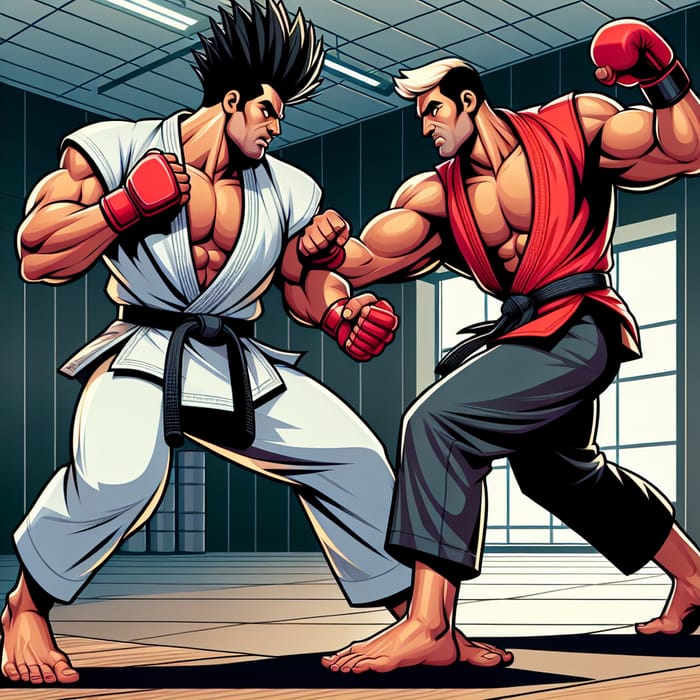 Kazuya Mishima vs. Ken: Epic Martial Arts Showdown