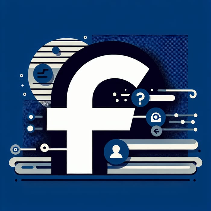 Facebook Platform Design | Blue 'F' Logo & Functionality Icons