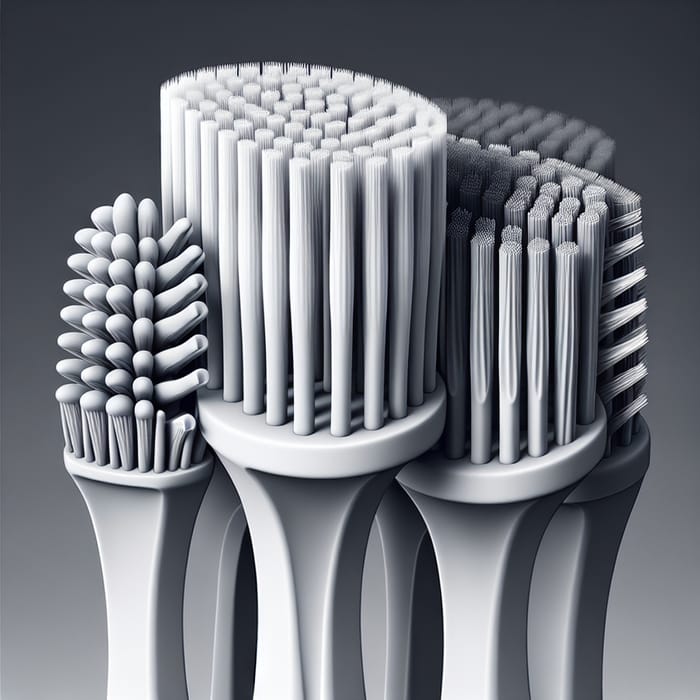 3D Gray Toothbrush: Modern and Stylish Design