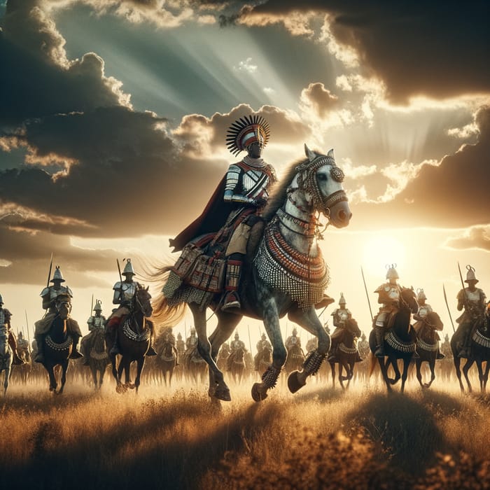 Powerful African Cavalry Led by a King