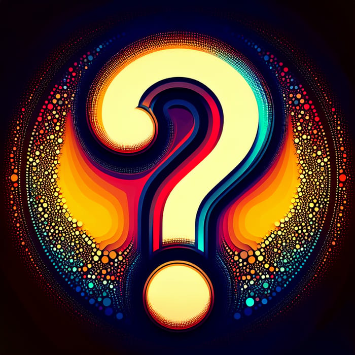 Colorful and Jovial Question Mark Image