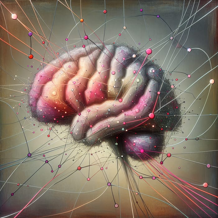 Neuroscience Cubism Art: Abstract Brain & Neuron Connections