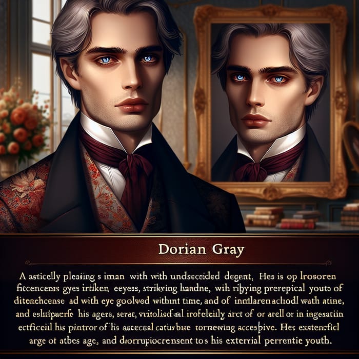 Dorian Gray: The Timeless Man of Victorian Elegance | Fictional Character Image