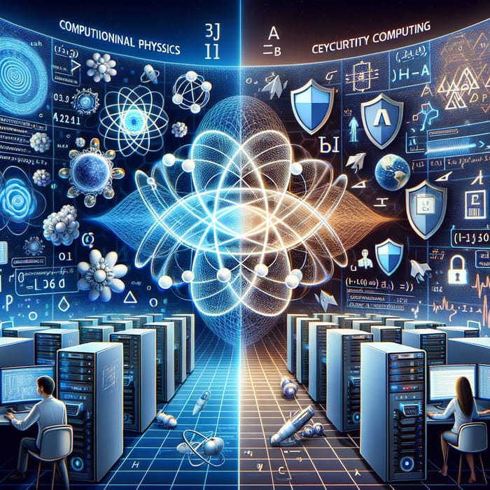 Revolutionizing Tech with Computational Physics and Cybersecurity Fusion