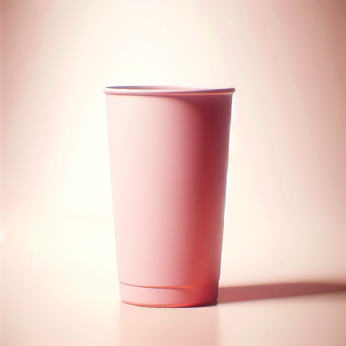 Delicate Pink Tumbler Cup - Elegant Design