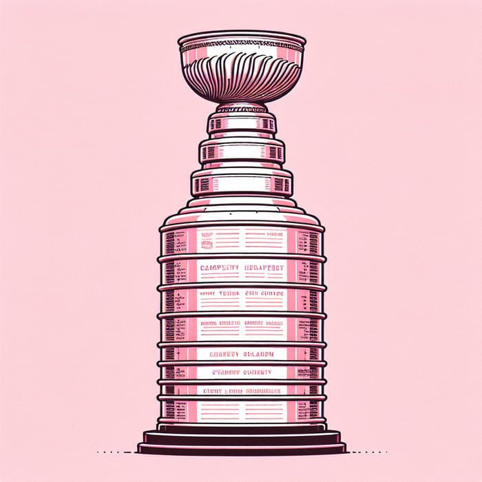 Pink Stanley Cup - Unique Pink Twist on NHL Champions Trophy